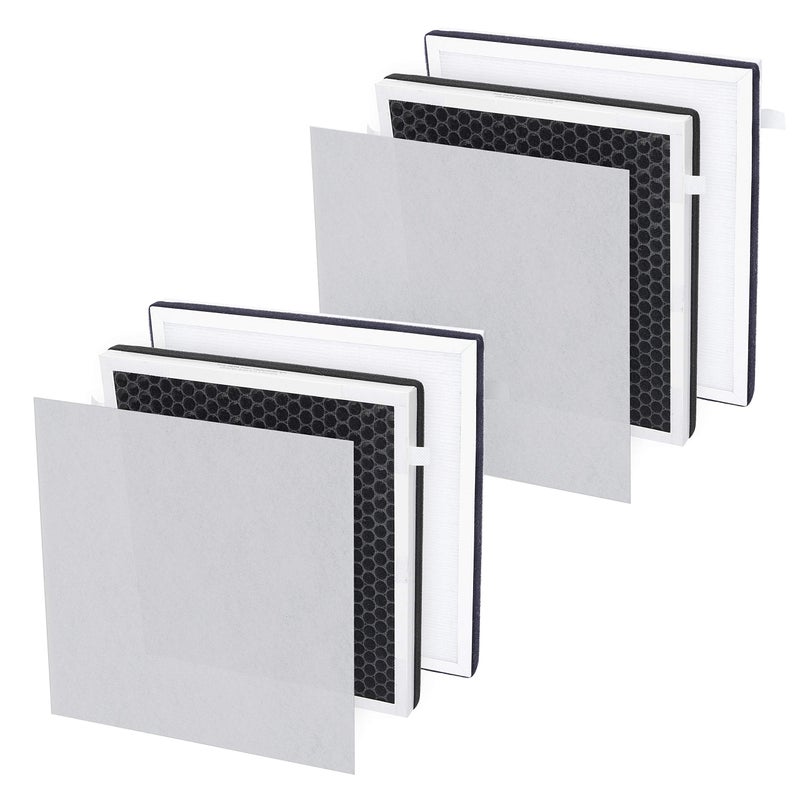 Flintar Replacement Filter Set, Compatible with InvisiClean Air Purifier Aura IC-5018, Aura II IC-5018, Sensa IC-5120, 3-in-1 Premium H13 Grade Filtration, 2-Pack - Image 1